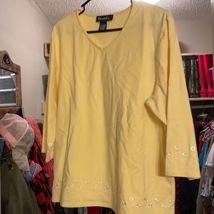 3/4 sleeve pull over top